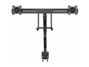 Bras de bureau – Startech Desk Mount Dual Monitor Arm with USB & Audio, Slim Full Motion Adjustable Dual Monitor VESA Mount for 32" Displays (8kg/screen), Ergonomic Articulating, Desk Clamp or Grommet
