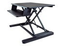 Poste assis-debout – Startech Sit Stand Desk Converter with Keyboard Tray, Large 35" x 21" Surface, Height Adjustable Ergonomic Desktop/Tabletop Standing Workstation Desk, Holds 2 Monitors, Pre-Assembled