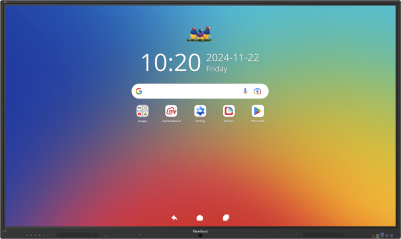 ViewSonic ViewBoard IFP7535-1-1C – Écran tactile ViewBoard série 35 75" UHD, Android 16 EDLA, IR 450 nits, 2x20W, 2x USB-C 8/128GB