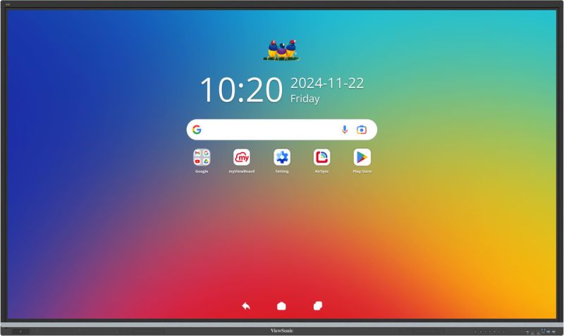 ViewSonic ViewBoard IFP9851 – Écran tactile ViewBoard série 51 98 pouces UHD, Android 14 certifié EDLA, IR 450 nits