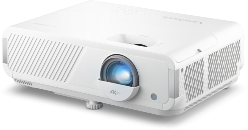 ViewSonic LX720-4KB – Projecteur laser 4K UHD (3840 x 2160) 3500 ansilumens, TR 1,12 - 1,46, zoom optique 1,3x, WiFi