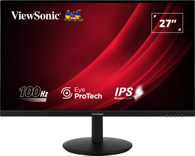 ViewSonic VG2709-2K-MHD-2 – Moniteur LED 2K 27 pouces 250 nits, 5 ms, avec haut-parleurs 2 x 2,5 W (sans USB)