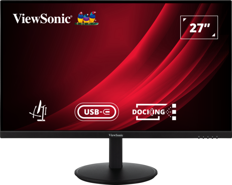 ViewSonic VG2709U-2K – Moniteur LED 27 pouces, 350 nits, 5 ms, 2 haut-parleurs 2,5 W, 100 Hz, alimentation USB-C 100 W