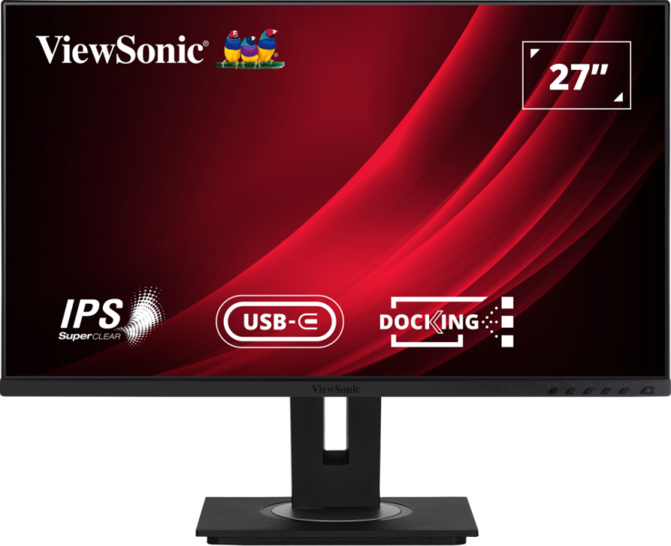 ViewSonic VG2756-4K – Moniteur LED 27 pouces 4K 350 nits, 5 ms, avec haut-parleurs 2x2 W (moniteur d'accueil)