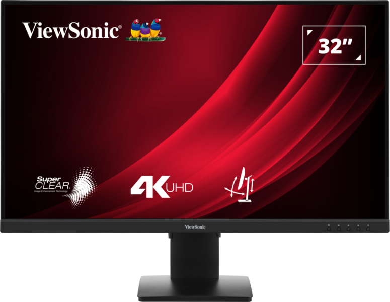 ViewSonic VG3208-4K – Moniteur LED 32 pouces 4K 250 nits, 5 ms, 60 Hz (sans USB)