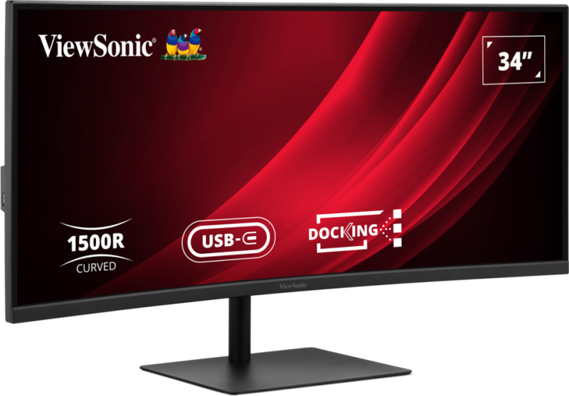 ViewSonic VG3419C-2 – Moniteur LED VG3419C 34 pouces incurvé 2K 21:9 300 nits, temps de réponse 3,5 ms