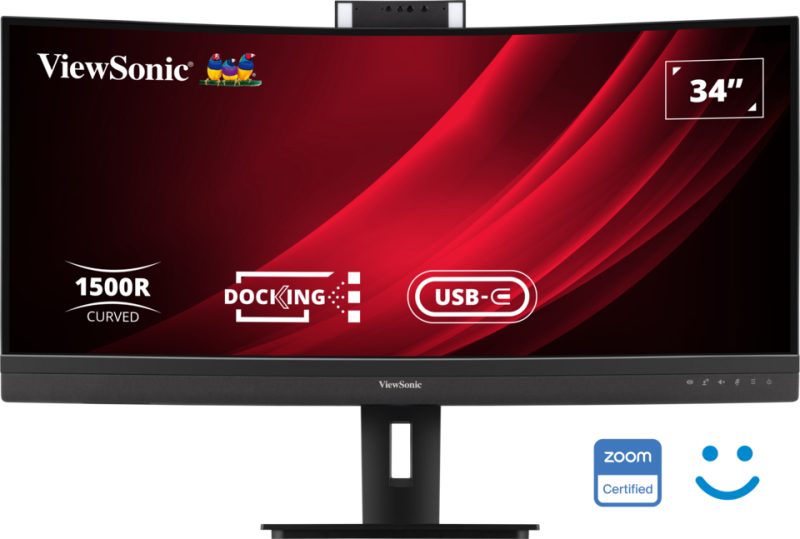 ViewSonic VG3457CV – Moniteur LED 34 pouces incurvé 2K 21:9 350 nits, temps de réponse 5 ms