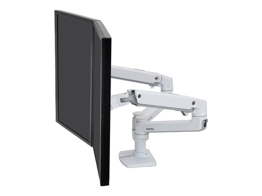 [45-491-216] Ergotron LX bi-écrans juxtaposés kit de montage - Technologie de force constante - pour 2 écrans LCD - blanc