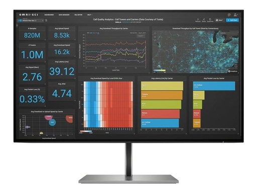 [1C4Z7AA#ABB] écran HP Z27q G3 - Écran LED - 27" - 2560 x 1440 QHD @ 60 Hz - IPS - 350 cd/m² - 1000:1 - 5 ms - HDMI, 2xDisplayPort - a