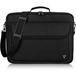[CCK16-BLK-3E] housse de transport V7 Essential CCK16-BLK-3E Mallette de transport (mallette) pour ordinateur portable de 40,6 cm (16 ") - Noir - Polyester 600D, Intérieur en polyester 210D - Bandoulière