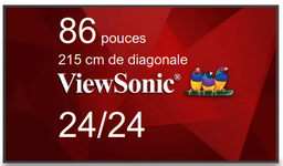 [CDE8630] ViewSonic CDE8630 24/24 - 215 cm de diagonale 86", écran LCD rétro-éclairé par LED - signalisation numérique et conférence