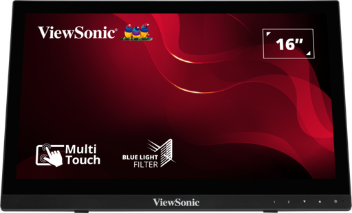[TD1630-3] ViewSonic TD1630-3 – Écran tactile LED 16" XGA 190 nits, 12 ms, avec haut-parleurs 2x1 W tactile capacitif