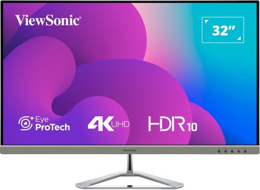 [VX3276-4K-MHD] ViewSonic VX3276-4K-MHD – Moniteur LED 32 pouces 4K 300 nits, 4 ms, avec haut-parleurs 2x2 W