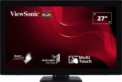 [TD2760] ViewSonic TD2760 – Écran tactile LED 27 pouces Full HD 230 nits, 6 ms, avec haut-parleurs 2x2 W tactile capacitif