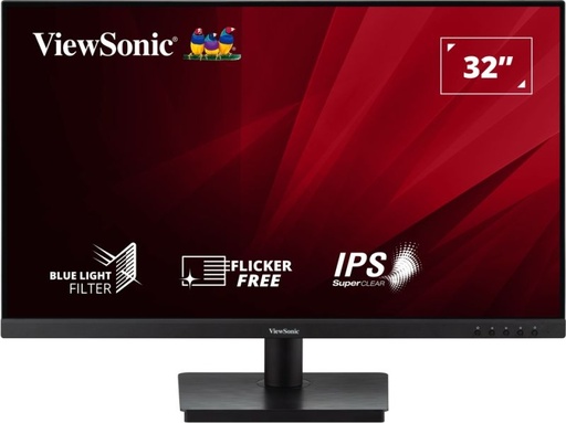 [VA3209-2K-MHD] ViewSonic Écran 32" 2K VA3209-2K-MHD – Moniteur LED 32 pouces 2K 250 nits, 4 ms, avec 2 haut-parleurs 2,5 W