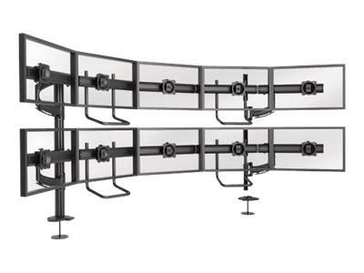[K4G520B] Chief Kontour Series K4G520B K4 5x2 Grommet Mounted Array kit de montage - pour 10 écrans LCD - noir - Conformité TAA