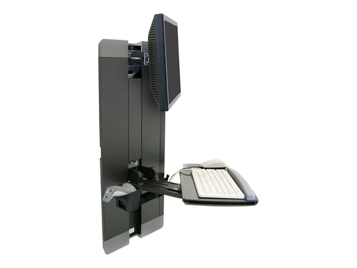 [60-609-195] Ergotron kit de montage - pour écran LCD/clavier/souris - chambre de patient - noir