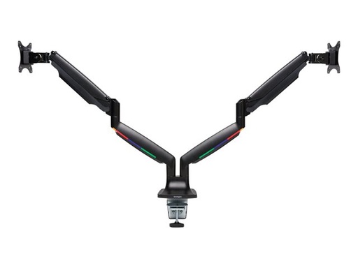[K59601WW] Bras de bureau – Kensington SmartFit One-Touch Height Adjustable Dual Monitor Arm mounting kit