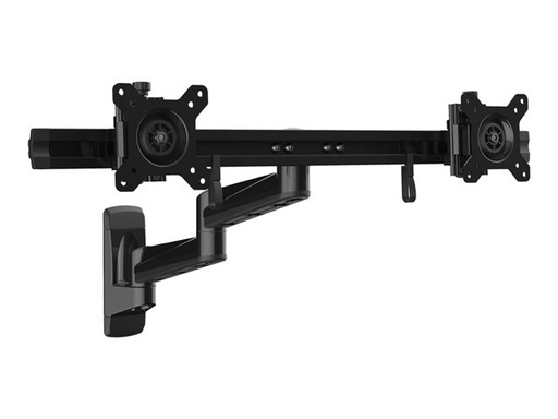 [ARMDUALWALL] Fixation murale – Startech Wall Mount Dual Monitor Arm, Articulating Ergonomic VESA Wall Mount for 2x 24" Displays, Synchronized Adjustable Crossbar, Tilt/Swivel/Rotate, Double Screen Mount Bracket