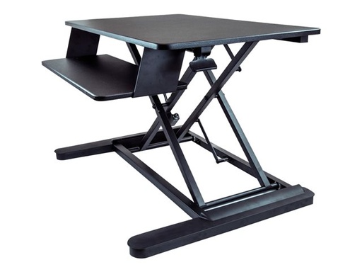 [ARMSTSLG] Poste assis-debout – Startech Sit Stand Desk Converter with Keyboard Tray, Large 35" x 21" Surface, Height Adjustable Ergonomic Desktop/Tabletop Standing Workstation Desk, Holds 2 Monitors, Pre-Assembled
