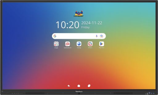 [IFP6535-1-1C] ViewSonic ViewBoard IFP6535-1-1C – Écran tactile ViewBoard série 35 65" UHD, Android 16 EDLA, IR 450 nits, 2x20W, 2x USB-C 8/128GB