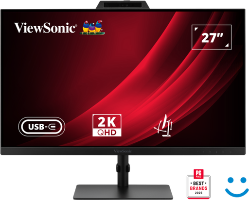 [VG2741V-2K] ViewSonic VG2741V-2K – Moniteur LED 27 pouces 2K 250 nits, 4 ms, avec 2 haut-parleurs 2 W, 120 Hz, USB-C (charge 15 W)